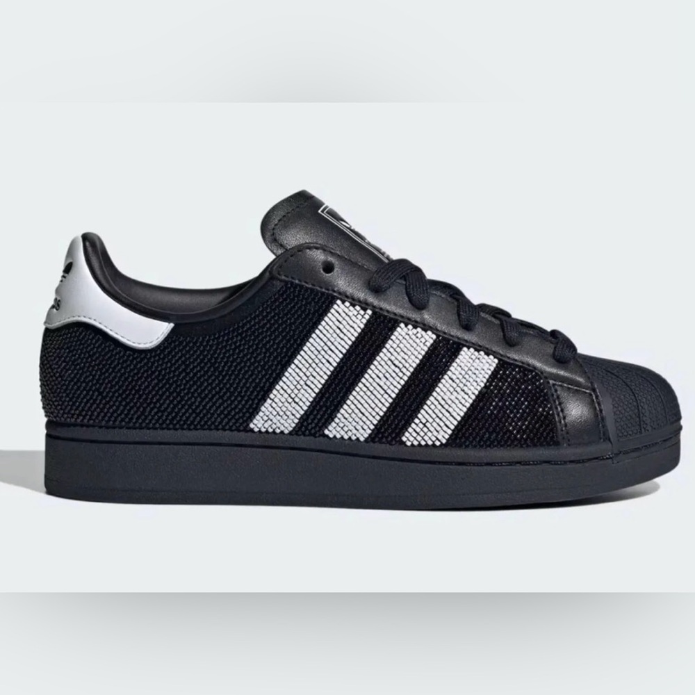 adidas Black & White Classic Limited Edition Beaded Sneakers - Picture 3 of 14